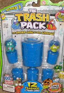 The Trash Pack Series 3 12 pack Just released Fast ship Blue Cans 