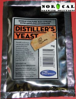 Still Spirits RUM DISTILLERS YEAST Distill Alcohol Distilling 72 gm 