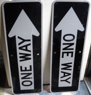 REAL ROAD SIGNS ONE WAYS