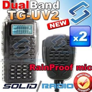 Quansheng TG UV2 Dual Band portable radio + rain proof speaker 