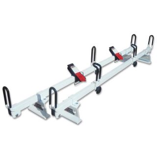 White Universal Pickup Topper M2000 Ladder rack w/ 72 Bar Steel (Fits 