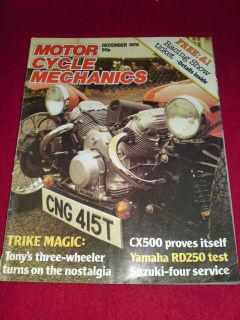 MOTOR CYCLE MECHANICS   TRIKE MAGIC   Dec 1978