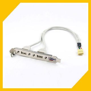 Port Motherboard USB 2.0 Header Bracket Extension Adapter Cable For 