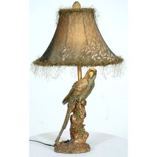 Tropical Parrot Lamp is stunning Island Style Martelle