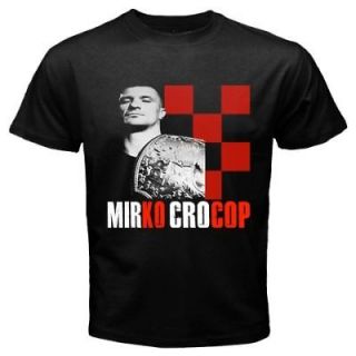 New Mirko Crocop Filipovic UFC MMA Black T shirt S 3XL