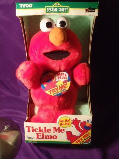   1996 Tickle Me Elmo Plush Doll Tyco 62715 Sesame Street New NIB Works
