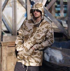 British SAS Desert Parka Size Large Jacket Coat Hooded Winter Cold 