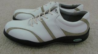 ECCO LADIES GOLF SHOES   LEATHER UPPERS   FREE SHIPPING   9 M (EU 40 