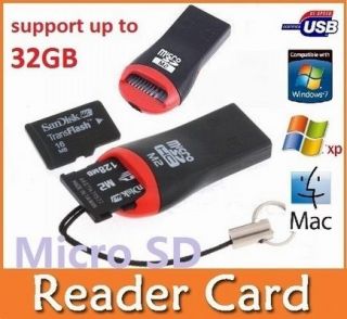   Card Reader for Micro SD T Flash TF, M2 Memory (max. support up to 32G