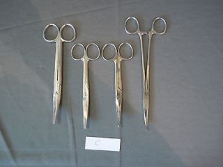 Odd Vintage Medical Dental Equipment 4 Curved Surgeon Scissors Cueto 