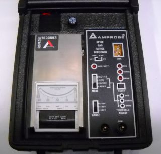   Amprobe LAS 800 Spike / Sag / Surge Voltage Recorder In Carrying Case