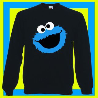 FUNNY RETRO COOKIE MONSTER SWEATSHIRT ALL SIZES AVAILABLE