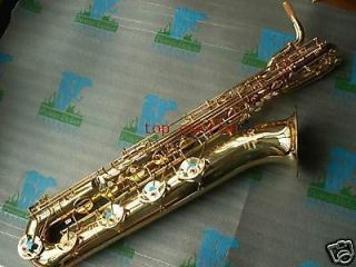   key】Baritone Saxophone Professional Eb Sax Italian pads NEW case