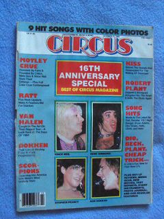   OCTOBER 31 1985 SCORPIONS MOTLEY CRUE KISS RATT DOKKEN VAN HALEN
