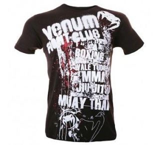 Venum Mens Black Fight Club MMA T Shirt ( Clothing   Large