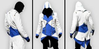 Assassins Creed III Conner Kenway Casual Blue Jacket Cosplay Costume 