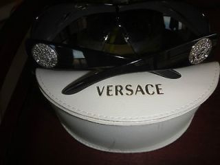 VERSACE SUNGLASSES OVERSIZE MEDUSA LOGO IN SWAROVSKY CRYSTAL WITH 