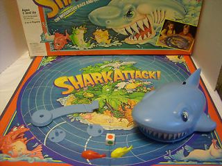 Shark Attack Board Game, Vintage 1988 Milton Bradley, INCOMPLETE use 