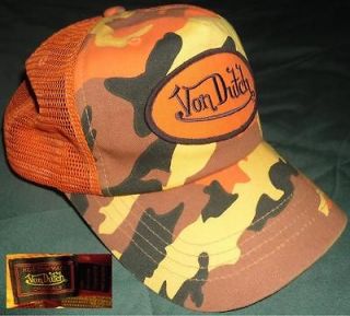 Von Dutch Baseball New Camouflage Cap/Hats Trucker Style