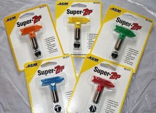 ASM SuperZip Paint Sprayer Tips TIP Asrtd Sizes + Guard CLOSEOUT 