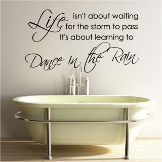   In The Rain Wall Art Stickers, Wall Murals, Wall Quote Decals 090
