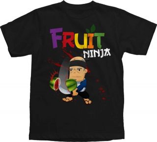 NEW Boys Youth Sizes Fruit Ninja Watermelon Game App Logo Title T 