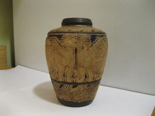 Weller Arts and Crafts Pottery Burntwood Lebanon Pottery Vase Nice 