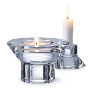 12 clear tall Glass Wedding table centerpiece candlestick tealight 