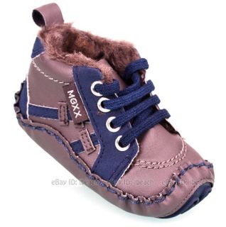 Boy Fur Lined Walking Shoes Soft Baby Lace Up Sneaker Age 3 6M /6 9M 