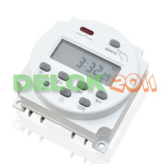 DC 12V 16A LCD Digital Power Programmable Timer Switch Time Relay USA
