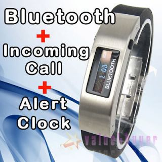 LCD Bluetooth Vibrate Alert Bracelet Watch Mobile phone