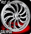RC Components Chrome 26 x 4.0 Calypso Wheels & Tires Harley Flh Flhr 