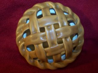 The White Barn Candle Company Tart or Candle Holder Apple Pie Shape 4 