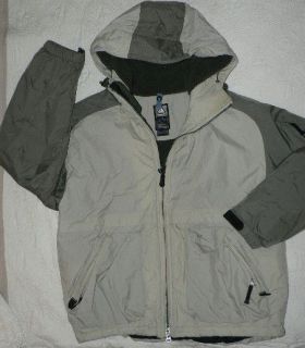   Outer Layer STORM CLAD Water repel SKI JACKET Hood Fleece lined sz M