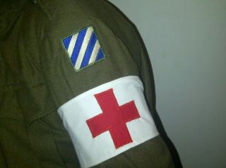 Nice WW2 US Medic Arm band Quality Red Cross Reproduction WWII