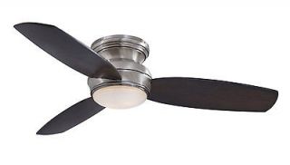 MinkaAire Pewter 3 Blade 44 Flush Mount Indoor/Outdoor Ceiling Fan 