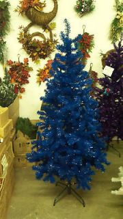 CLEARANCE 6.5 FOOT BLUE PINE CHRISTMAS TREE 6 1/2 foot