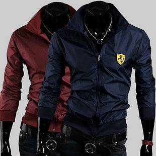 Mens Fashion Water/Wind Proof Racing Suits Collar Jacket 4Color/Size 