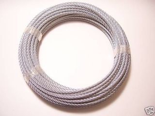 Galvanized Wire Rope Aircraft Cable 5/16, 7x19, 100 ft