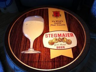 Vintage Antique Stegmaier Beer From Wilkes Barre PA Lighted Beer 