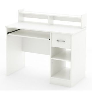 White Computer Desk   Works Well in Home Office   Eco Friendly