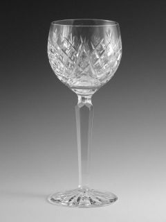 WATERFORD Crystal   DONEGAL Cut   Hock Wine Glass / Glasses