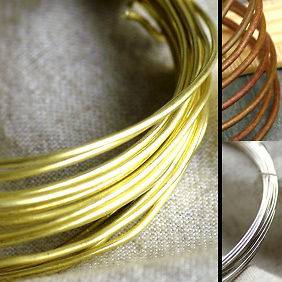 Solid Brass Beading Wire Cord Finding 24 16gauge(0.6 1.6mm) PICK