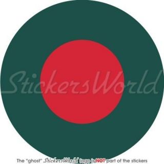 BANGLADESH Bangladeshi AirForce Aircraft Roundel Vinyl Sticker, Decal 