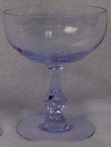   TWILIGHT blue 17524 pattern CHAMPAGNE tall SHERBET Goblet Glass