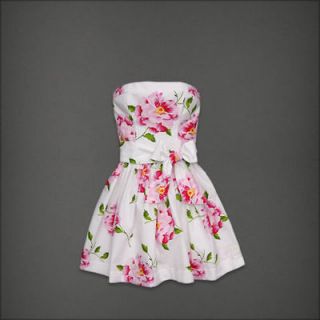 2012 NEW! ABERCROMBIE Womens A&F Strapless Payton Floral Dress NWT!