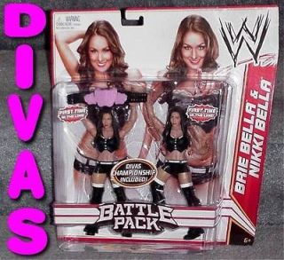 WWE DIVA TWINS ★BRIE & NIKKI BELLA★ 2 Pack 2012 Battle Pack 