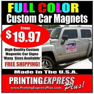 12x18 Custom Car Magnets Magnetic Auto Truck Signs   Free Design 