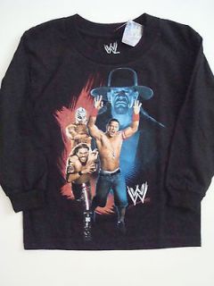 18/20   Boys WWE L/S Graphic Tee Shirt John Cena Feature