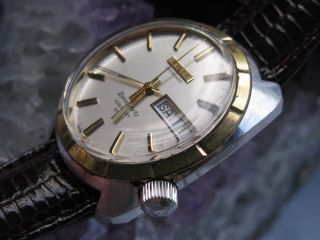 Wyler Lifeguard Dynaquartz Stainless Steel Wrist Watch, 1970s Retro 